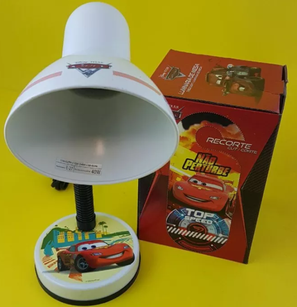 Velador De Escritorio Cars Disney