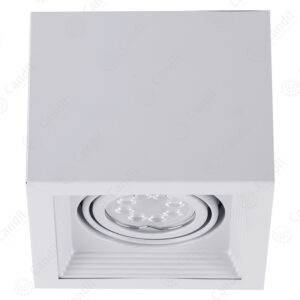 Plafon Ecua 1xGU10 (Dicroica) - Color Blanco - Candil