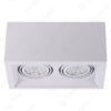 Plafon Ecua 2xGU10 (Dicroica) - Color Blanco - Candil