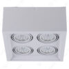 Plafon Ecua 4xGU10 (Dicroica) - Color Blanco - Candil
