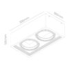 Plafon Ecua 2xAR111 - Color Blanco - Candil - Image 2
