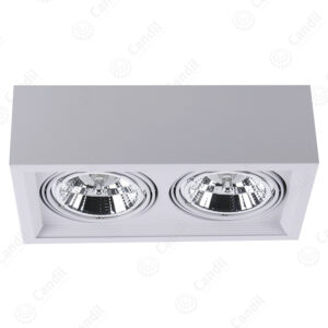 Plafon Ecua 2xAR111 - Color Blanco - Candil
