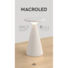 Velador De Mesa Space Blanco Inalámbrico - Macroled - Image 2