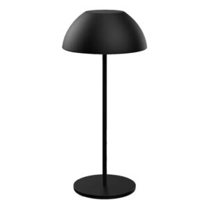 Lampara Velador De Mesa Bell Negro Inalámbrico Led Dimer - Macroled
