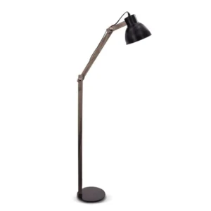 Lampara De Pie Serena Color Negro - Candil