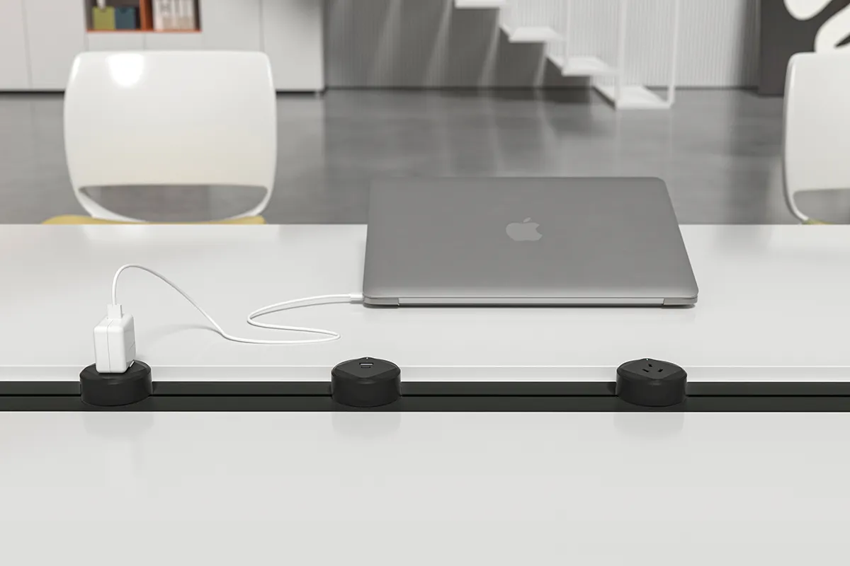 Power Riel De Embutir 2 Tomas +1 Toma USB 220v Deco Negro - Tbcin - Image 2