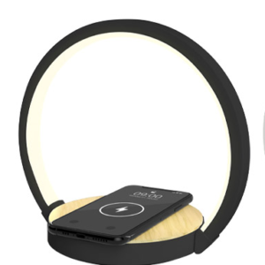 Velador Led Dimerizable C/ Cargador de celular inalámbrico - Novalucce