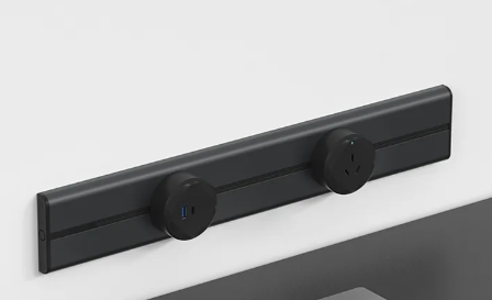 Power Riel De Aplicar 2 Tomas +1 Toma USB 220v Deco Color Negro - Tbcin