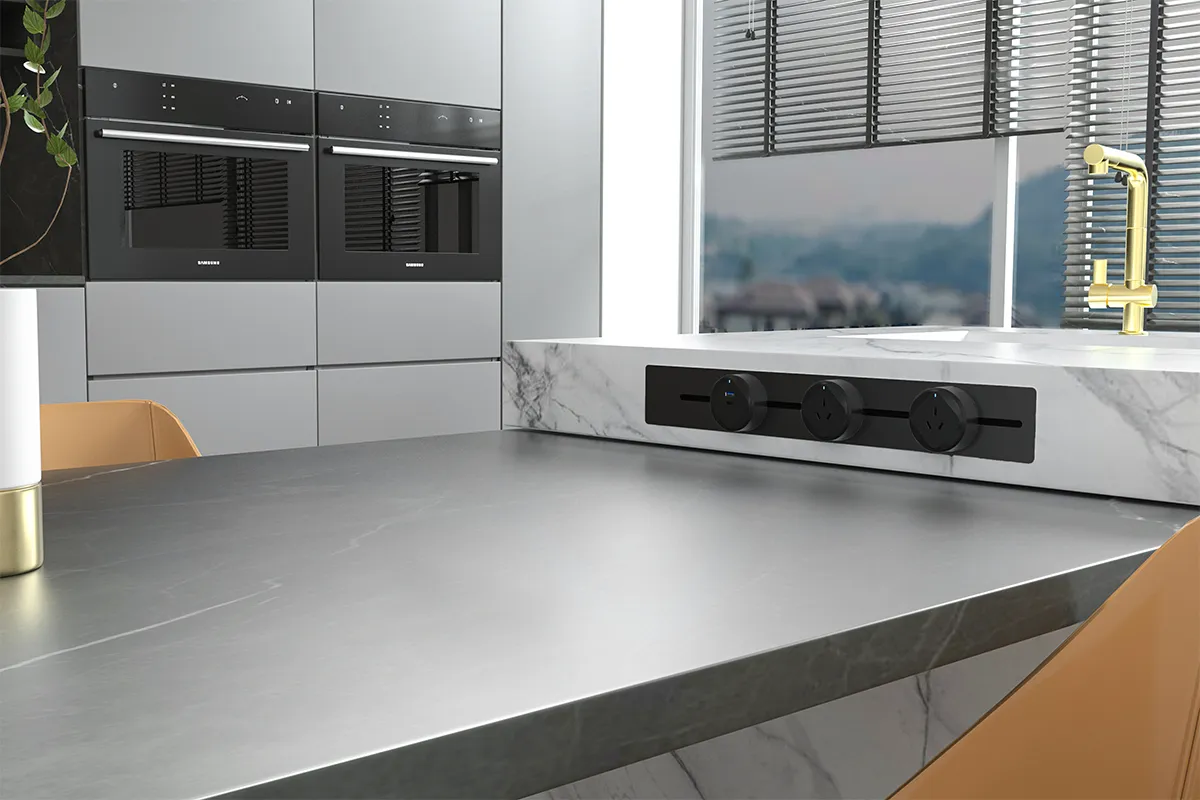 Power Riel De Embutir 2 Tomas +1 Toma USB 220v Deco Negro - Tbcin - Image 5