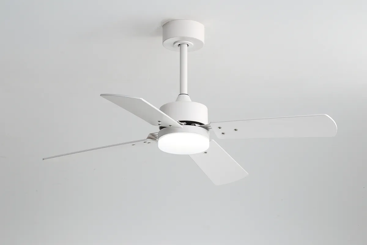 Ventilador De Techo Sidney Aspas Revesibles 42pulg 1.06 M Blanco Blanco/madera - Windstyle