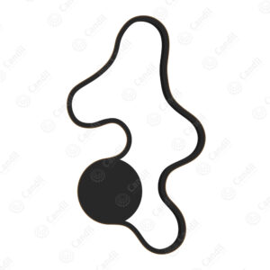 Plafón Ghost 20W 3000K - Color: Negro Mate - Dimerizable