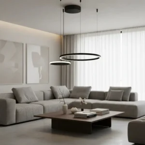 Colgante Led Sombra 38w Dimerizable Negro - Candil