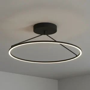 Plafon Araña Lazo 60 Led Dimerizable Negro 41w Luz Cálida - Candil