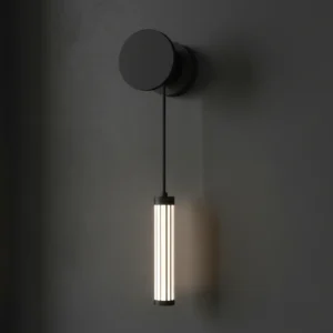 Aplique Flash Luz Led 6w Calida Deco Moderno Negro - Candil