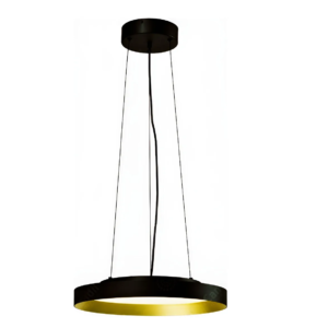 Colgante Led Titan 38 30w Luz Cálida Negro/oro Antiguo - Candil