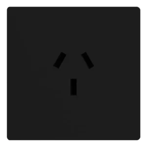 Toma simple Mignon Monaco Color Negro - Macroled
